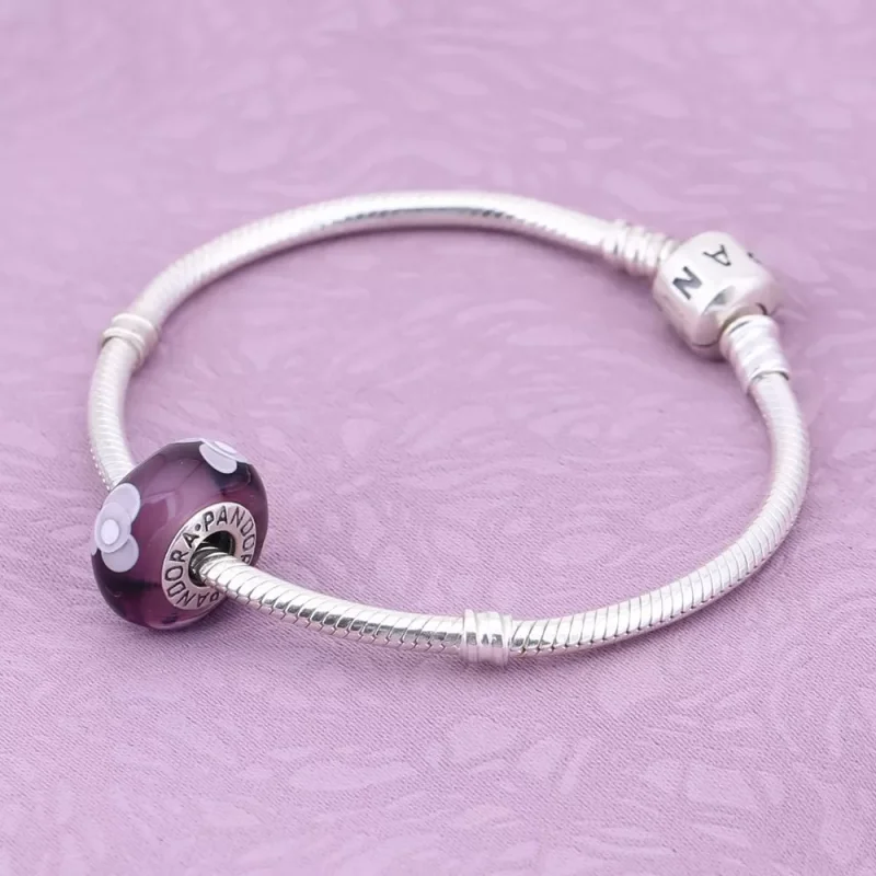 (bild till) Pandora Berlock Lila Blommor För Dig - 790643 - View 2