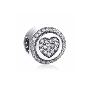 (bild till) Pandora Berlock Mousserande Hjärta - Px00242-1B