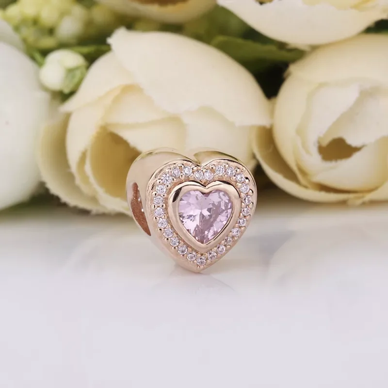 (bild till) Pandora Berlock Mousserande Kärlek 14 Karat Roséguld - 787608Npm - View 2