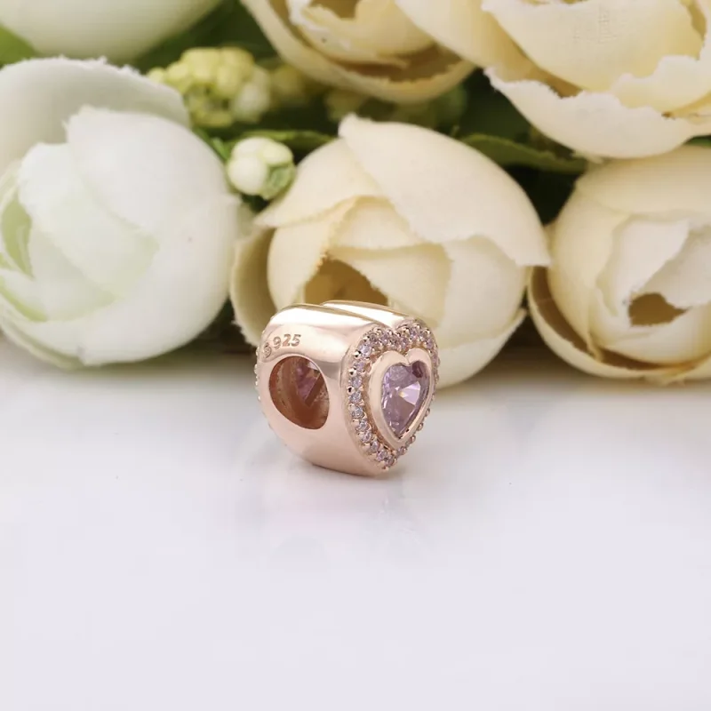 (bild till) Pandora Berlock Mousserande Kärlek 14 Karat Roséguld - 787608Npm - View 4