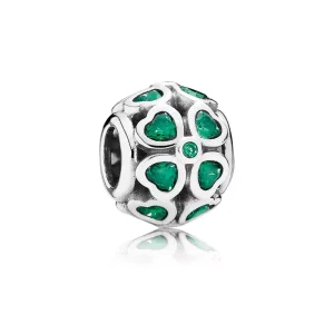 (bild till) Pandora Berlock Mörkgrön Klöver - 791496Czn