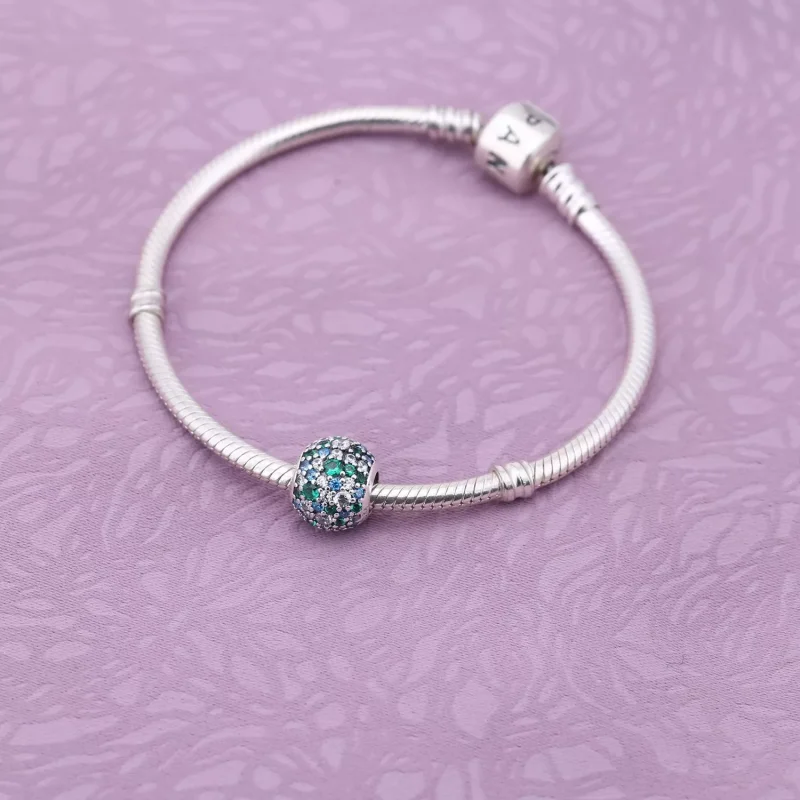 (bild till) Pandora Berlock Ocean Mosaic Pavé Boll - 791261Mczmx - View 2