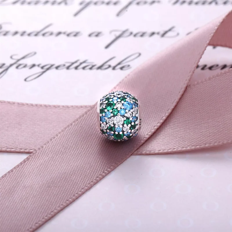 (bild till) Pandora Berlock Ocean Mosaic Pavé Boll - 791261Mczmx - View 3