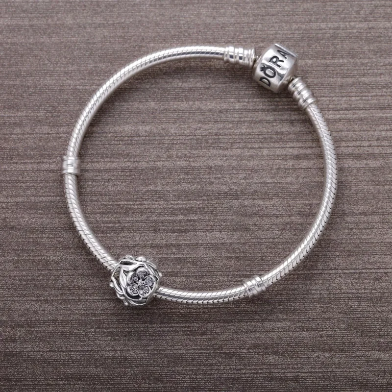 (bild till) Pandora Berlock Openwork Pavéblomma - 791419Cz - View 3