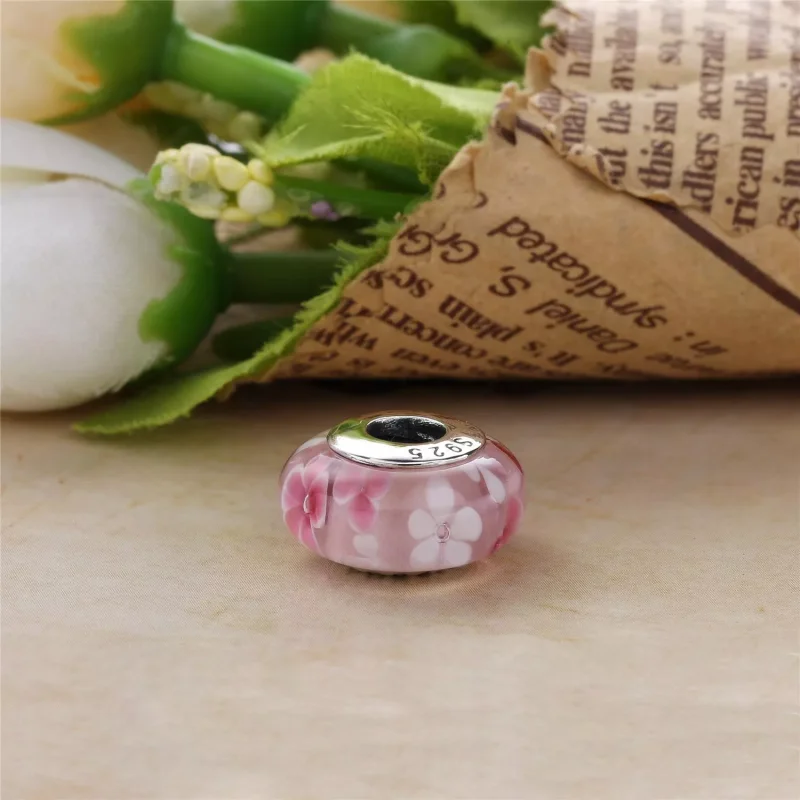 (bild till) Pandora Berlock Rosa Blomma - 791652A - View 3