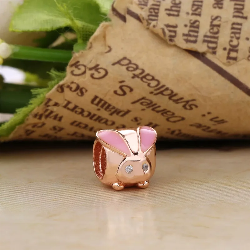 (bild till) Pandora Berlock Söt Kanin 14 Karat Roséguld - 787061En160 - View 2