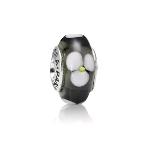 (bild till) Pandora Berlock Svart Blomma - 790604