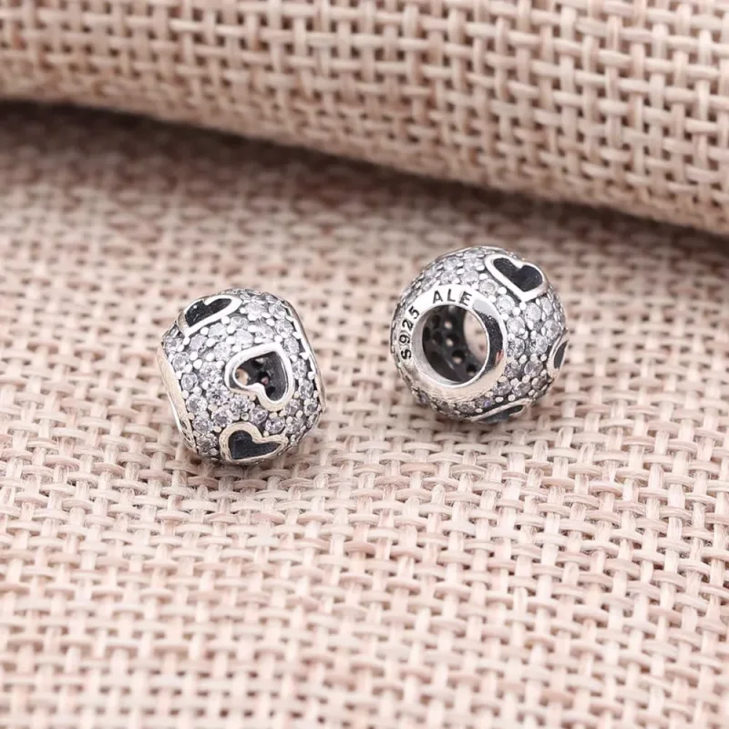(bild till) Pandora Berlock Tumlande Hjärtan - 791426Cz - View 2