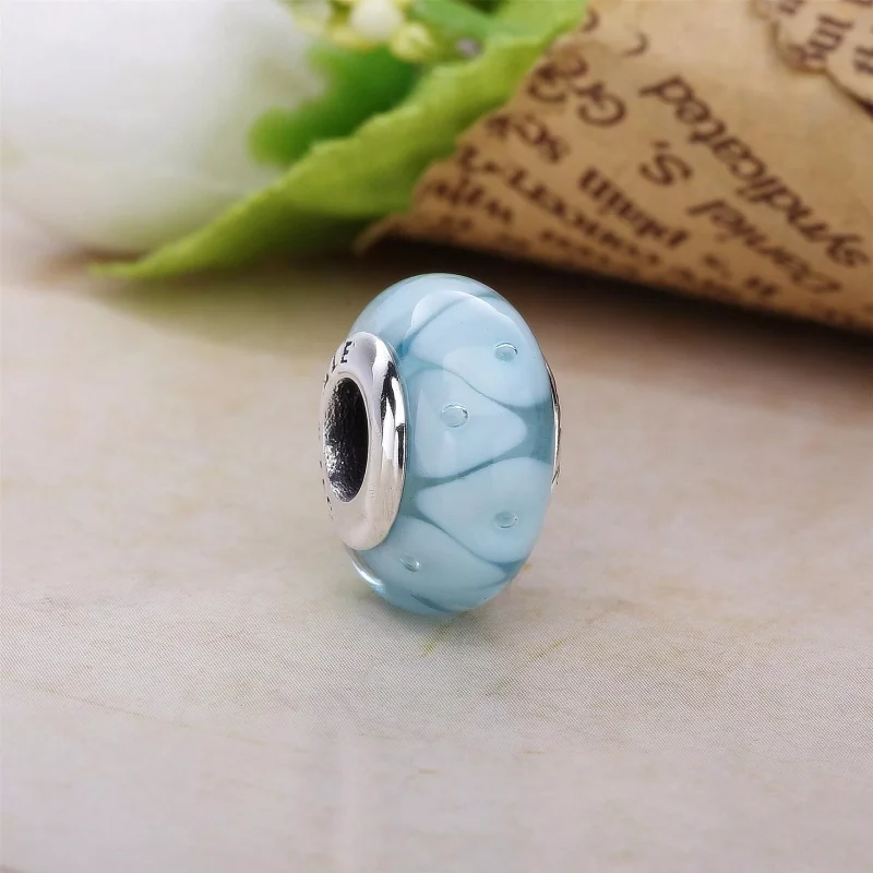 (bild till) Pandora Berlock Turkos Tittande Glas - 790924 - View 2