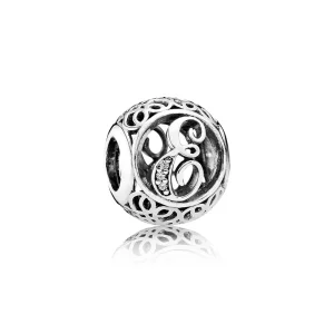 (bild till) Pandora Berlock Vintage E - 791849Cz