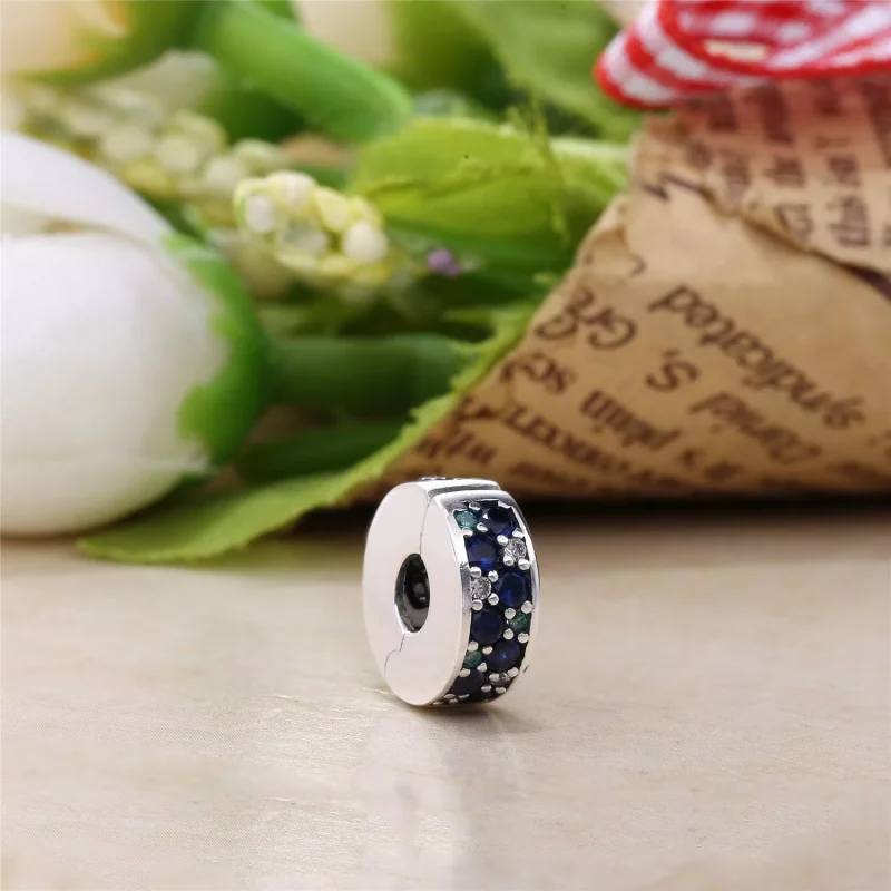 (bild till) PANDORA Blue Mosaic Shining Elegance Mellanled 791817NSBMX - View 2