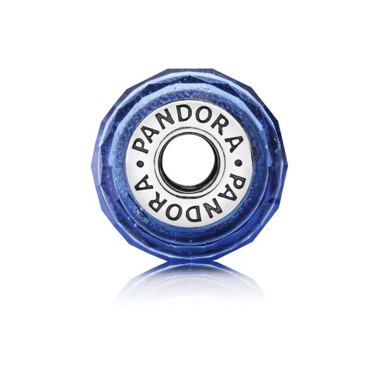 (bild till) PANDORA Blue Murano Glass Berlock 791646 - View 2