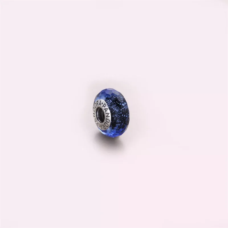 (bild till) PANDORA Blue Murano Glass Berlock 791646 - View 3