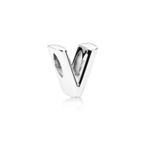 (bild till) PANDORA Bokstaven V Berlock 797476