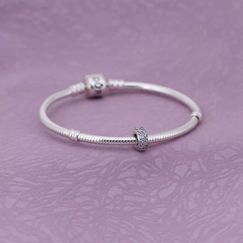 (bild till) PANDORA Clear Sparkle Mellanled 791359CZ - View 2