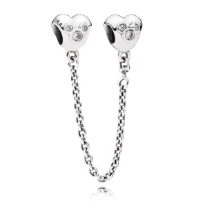(bild till) PANDORA Disney Mickey silver Säkerhetskedja 791704CZ