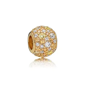 (bild till) PANDORA Golden Mix Pavé Ball Berlock 767052CSY