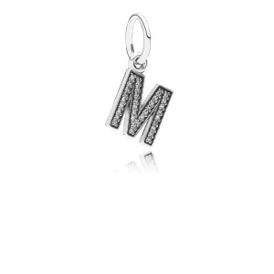 (bild till) Pandora Hängberlock Bokstaven M - 791325Cz