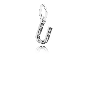 (bild till) Pandora Hängberlock Bokstaven U - 791333Cz