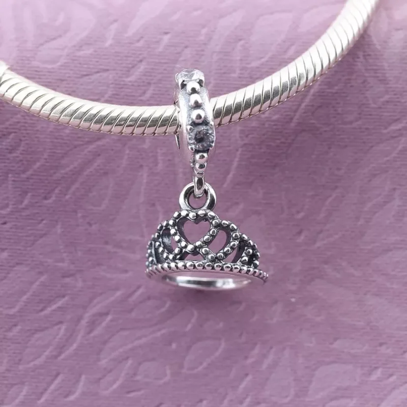 (bild till) Pandora Hängberlock Hjärtan Tiara - 791738Cz - View 2