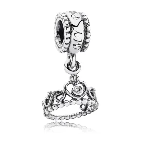 (bild till) Pandora Hängberlock Min Prinsessa Tiara - 791117Cz