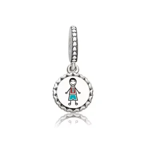 (bild till) Pandora Hängberlock Pappa Stick Figur - Eng792018_1