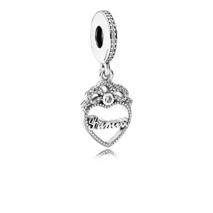 (bild till) Pandora Hängberlock Prinsessan Crown Heart - 791962Cz