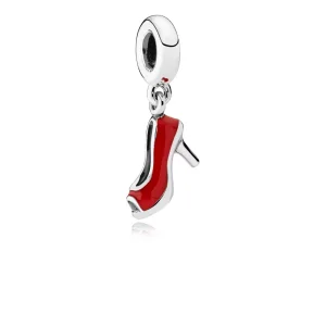 (bild till) Pandora Hängberlock Röd Stilett - 792154En09