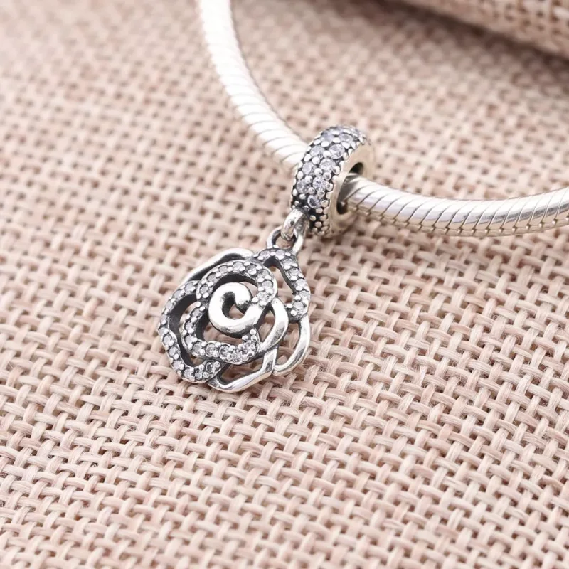 (bild till) Pandora Hängberlock Skimrande Rosor - 791526Cz - View 2