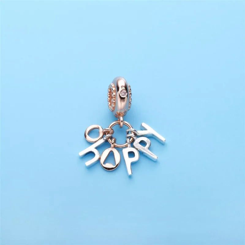 (bild till) Pandora Hängberlock Var Glad 14 Karat Roséguld - 787017Npo - View 3