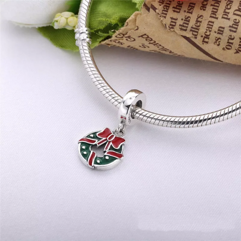 (bild till) PANDORA Holiday Wreath Hängberlock 796362ENMX - View 2