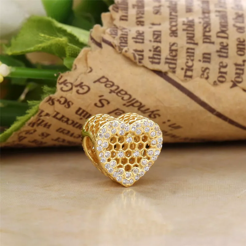 (bild till) PANDORA Honeycomb Spets Berlock 767039CZ - View 2