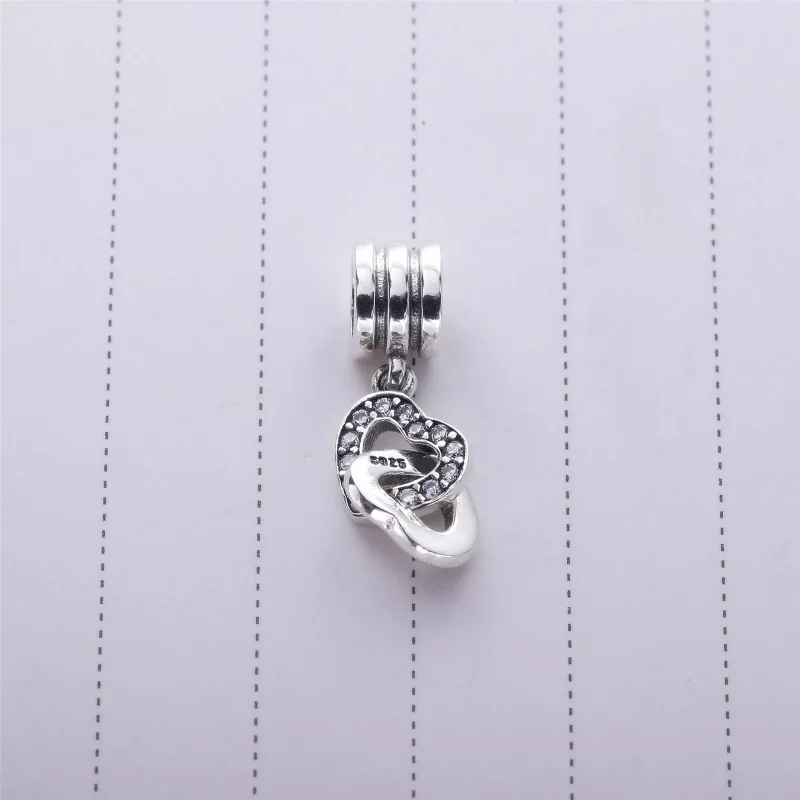 (bild till) PANDORA Interlocked Hearts Hängberlock 791242CZ - View 4