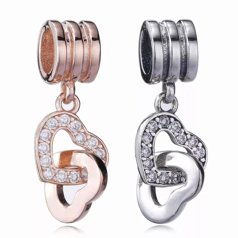 (bild till) PANDORA Interlocked Hearts Hängberlock 791242CZ - View 5