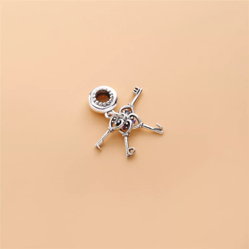 (bild till) PANDORA Keys of Love Hängberlock 797654NPMMX - View 3
