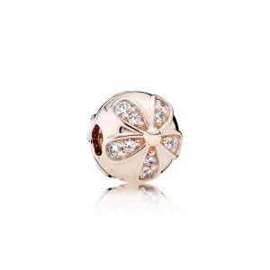 (bild till) Pandora Klämstopp Bländande Prästkragar 14 Karat Roséguld - 781493Cz