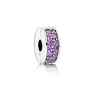 (bild till) Pandora Klämstopp Fancy Lila Skinande Elegans - 791817Cfp