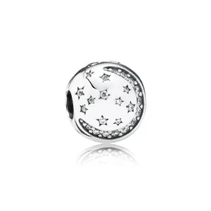 (bild till) Pandora Klämstopp Glittrande Natt - 791386Cz