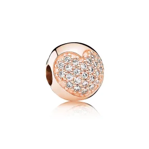 (bild till) Pandora Klämstopp Mitt Livs Kärlek 14 Karat Roséguld - 781053Cz