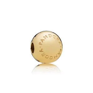 (bild till) Pandora Klämstopp Pandora -Logotyp 14 Karats Guldpläterad - 767053