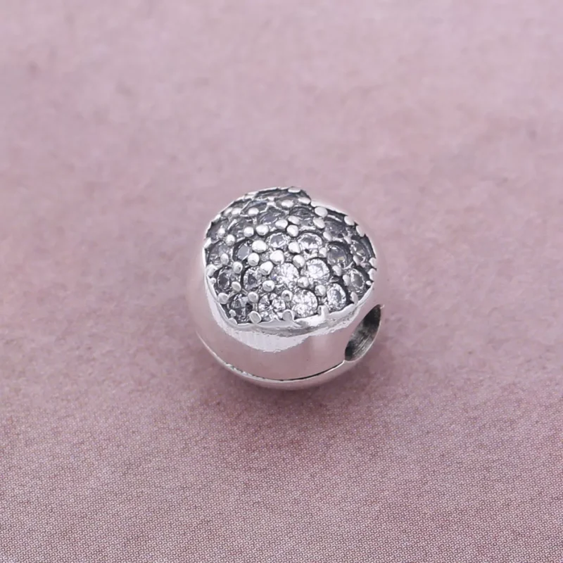 (bild till) Pandora Klämstopp Pavé Hjärta - 791053Cz - View 2