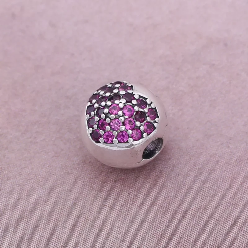 (bild till) Pandora Klämstopp Pavé Hjärta - 791053Cz - View 3