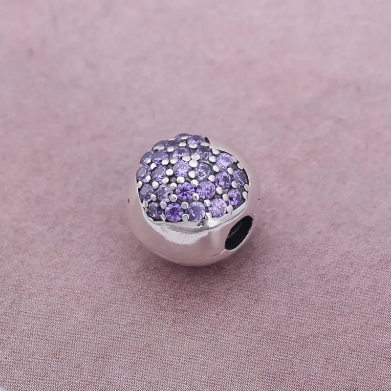 (bild till) Pandora Klämstopp Pavé Hjärta - 791053Cz - View 4
