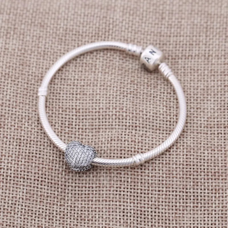 (bild till) Pandora Klämstopp Pavé Öppna Mitt Hjärta - 791427Cz - View 2