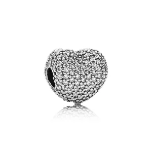 (bild till) Pandora Klämstopp Pavé Öppna Mitt Hjärta - 791427Cz