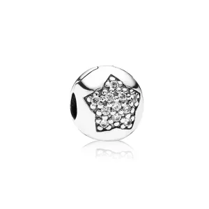 (bild till) Pandora Klämstopp Stor Stjärna Pavé - 791056Cz