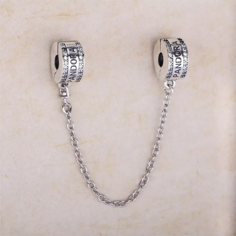 (bild till) PANDORA Logo Säkerhetskedja 792057CZ - View 2