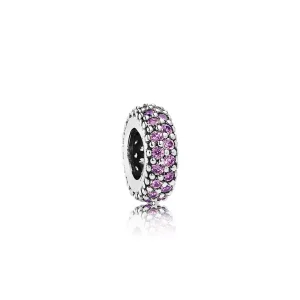 (bild till) Pandora Mellanled Fancy Lila Pavé Inspiration - 791359Cfp