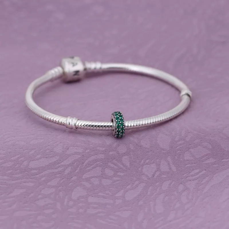 (bild till) Pandora Mellanled Grön Pavé Inspiration - 791359Czn - View 2