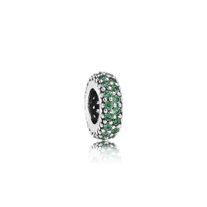 (bild till) Pandora Mellanled Grön Pavé Inspiration - 791359Czn
